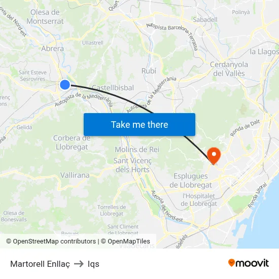 Martorell Enllaç to Iqs map