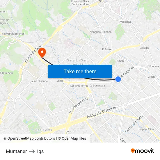 Muntaner to Iqs map