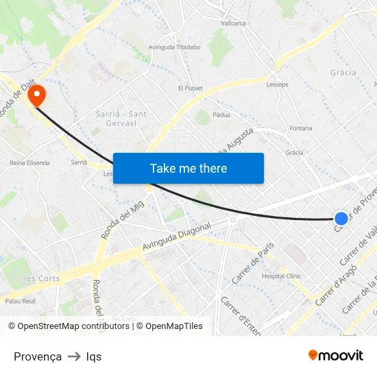 Provença to Iqs map