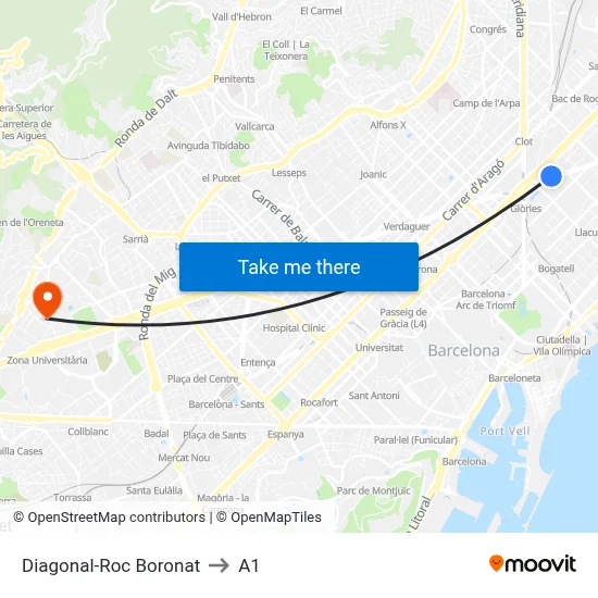 Diagonal-Roc Boronat to A1 map