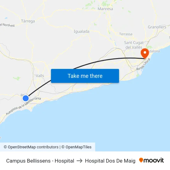 Campus Bellissens - Hospital to Hospital Dos De Maig map