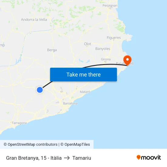 Gran Bretanya, 15 - Itàlia to Tamariu map