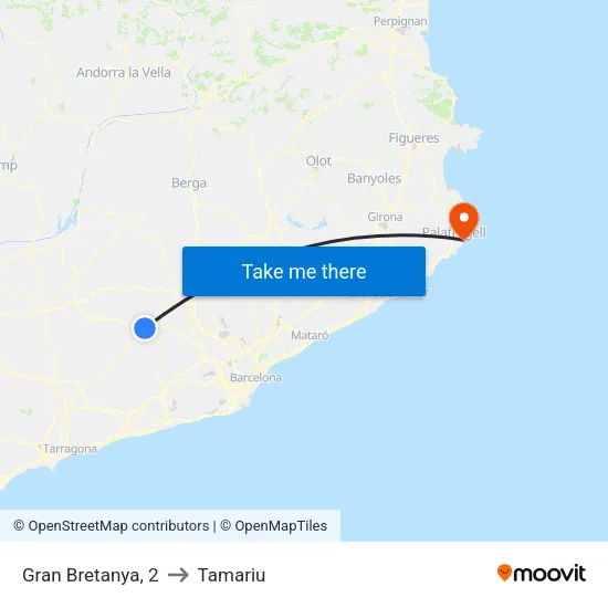 Gran Bretanya, 2 to Tamariu map