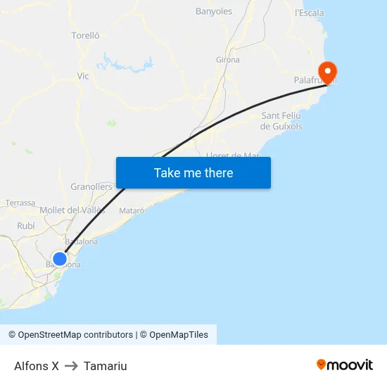 Alfons X to Tamariu map