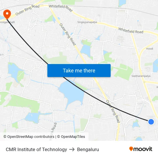 CMR Institute of Technology to Bengaluru map