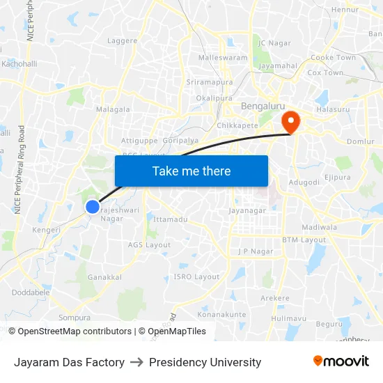 Jayaram Das Factory to Presidency University map