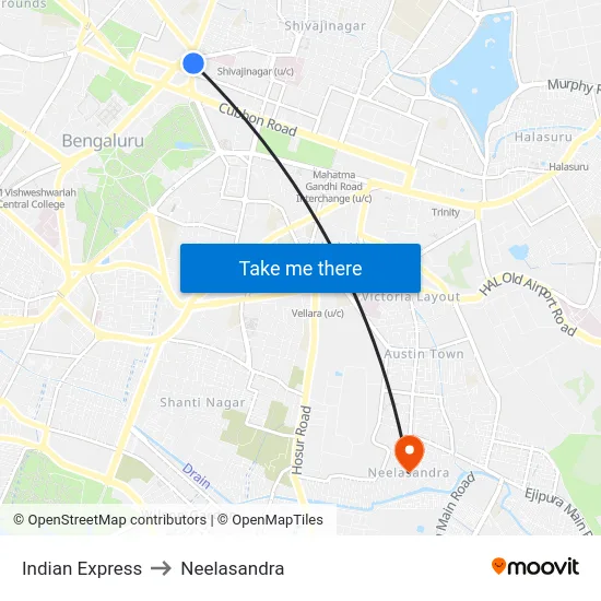 Indian Express to Neelasandra map