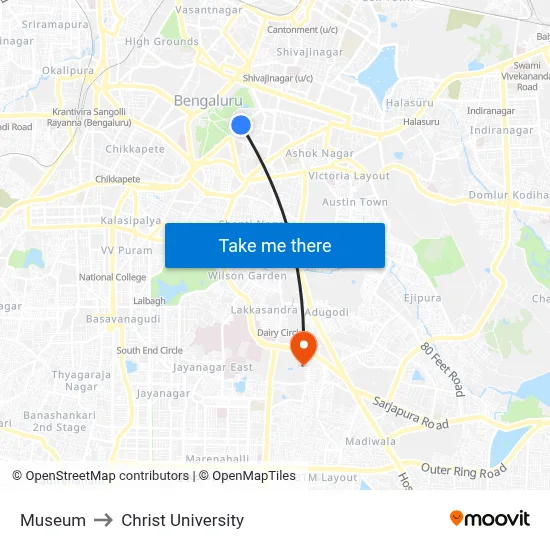 Museum to Christ University map