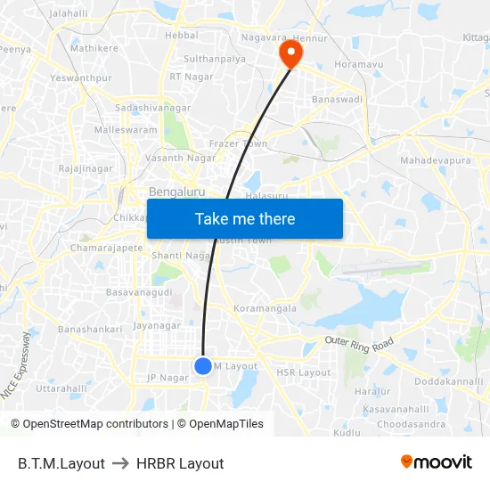 B.T.M.Layout to HRBR Layout map