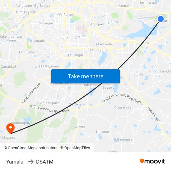 Yamalur to DSATM map