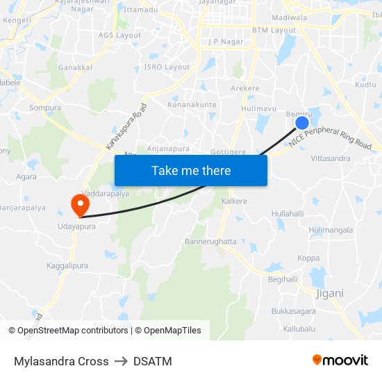 Mylasandra Cross to DSATM map