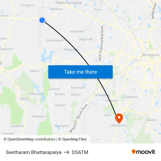 Seetharam Bhattarapalya to DSATM map