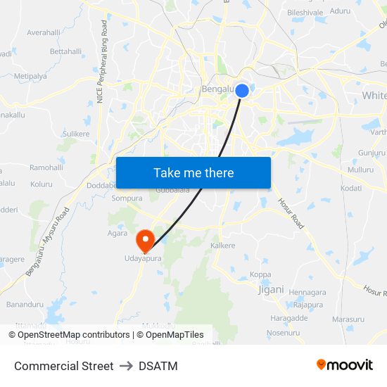 Commercial Street to DSATM map