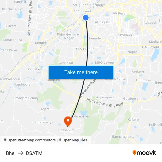 Bhel to DSATM map