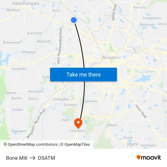 Bone Mill to DSATM map