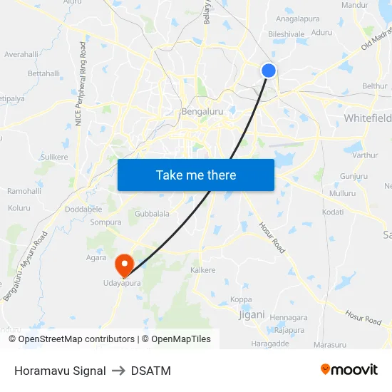 Horamavu Signal to DSATM map