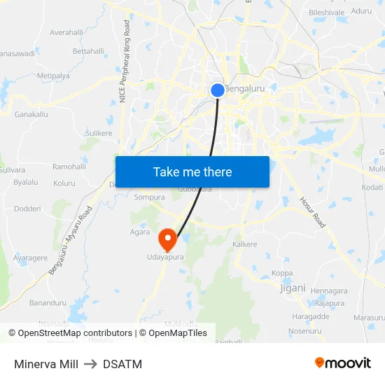 Minerva Mill to DSATM map