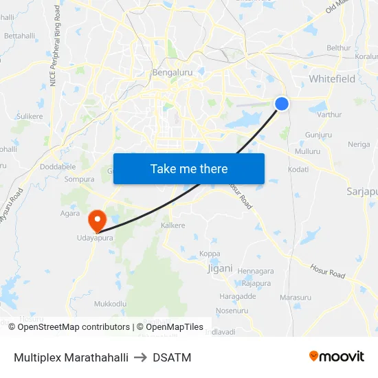 Multiplex Marathahalli to DSATM map