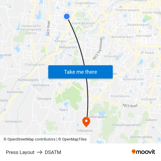 Press Layout to DSATM map