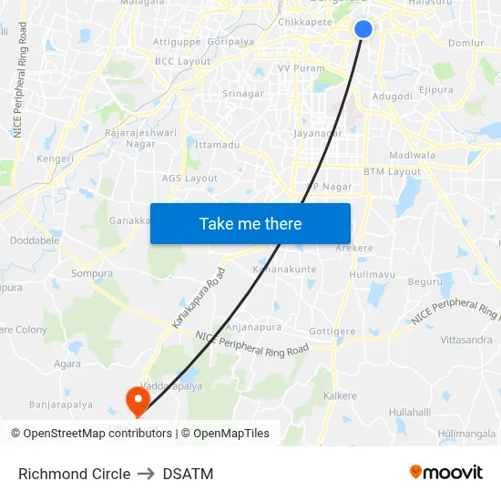 Richmond Circle to DSATM map