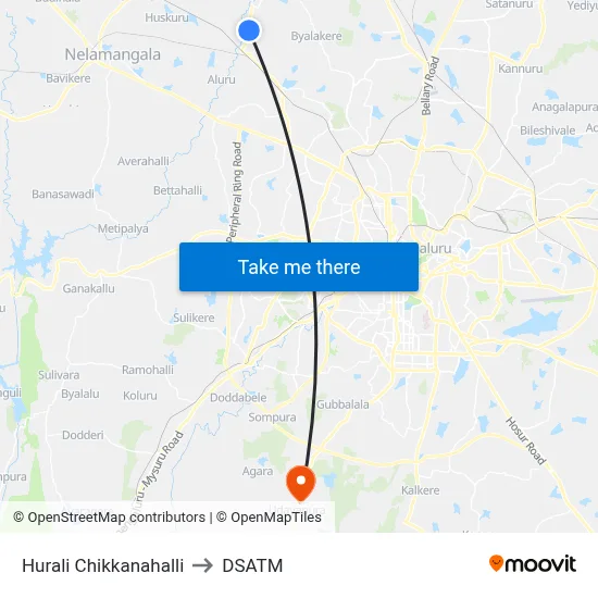 Hurali Chikkanahalli to DSATM map