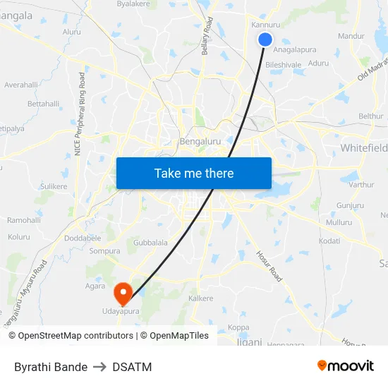 Byrathi Bande to DSATM map