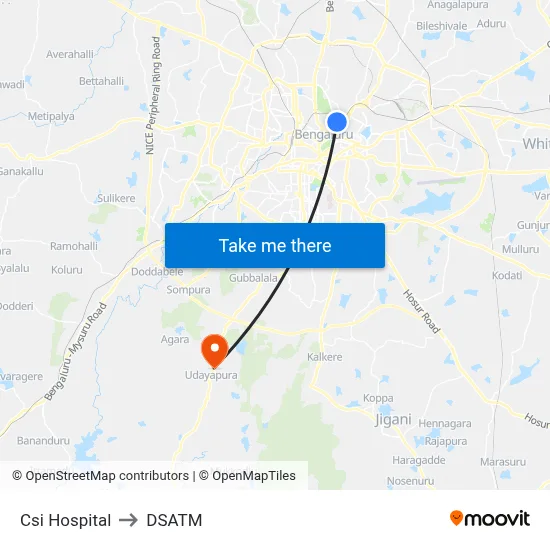 Csi Hospital to DSATM map