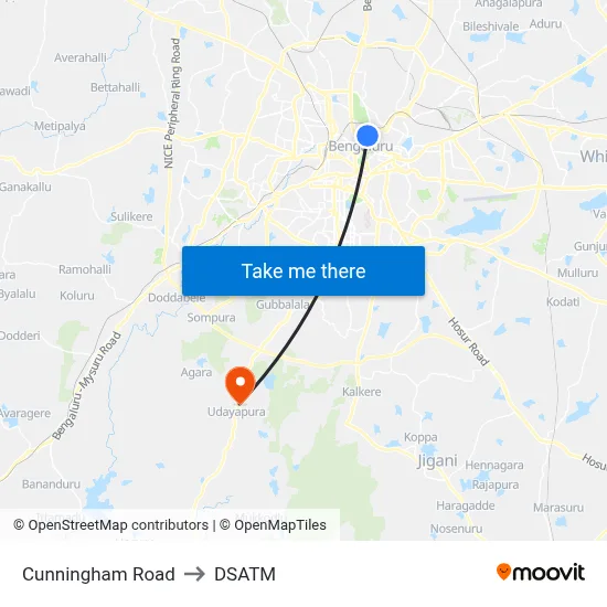 Cunningham Road to DSATM map