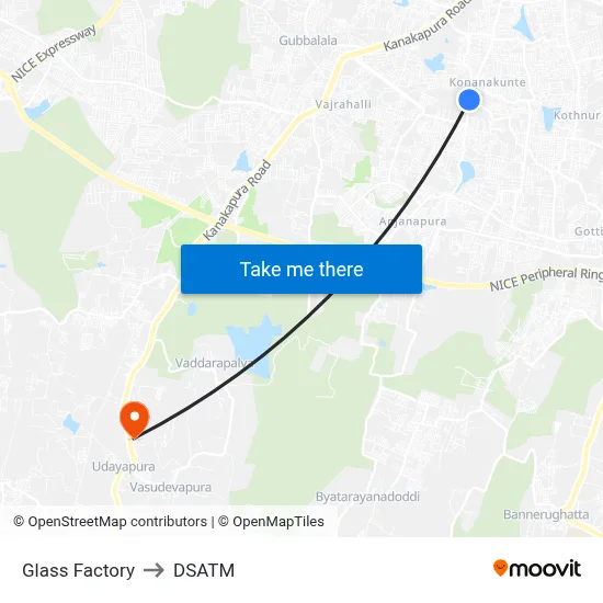 Glass Factory to DSATM map