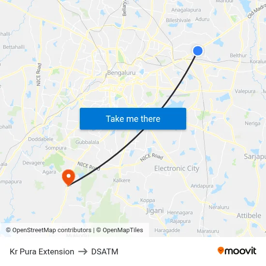 Kr Pura Extension to DSATM map