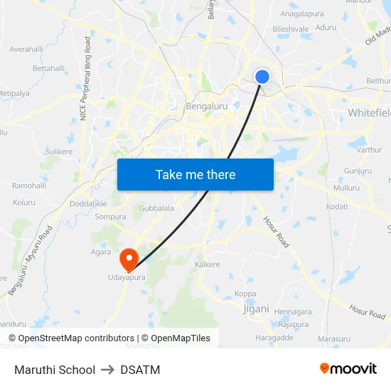 Maruthi School to DSATM map