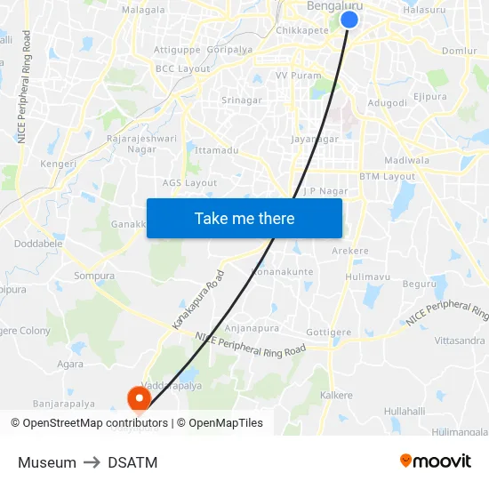 Museum to DSATM map