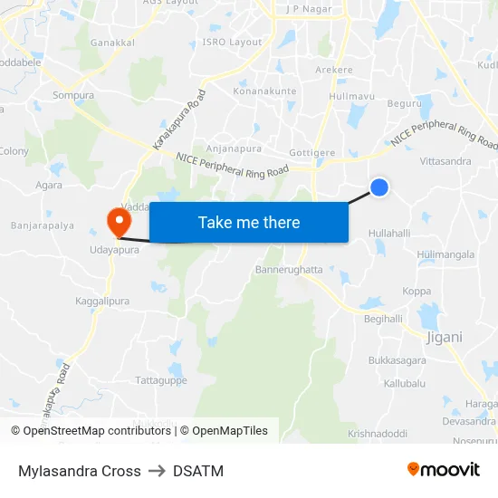Mylasandra Cross to DSATM map