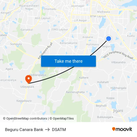 Beguru Canara Bank to DSATM map