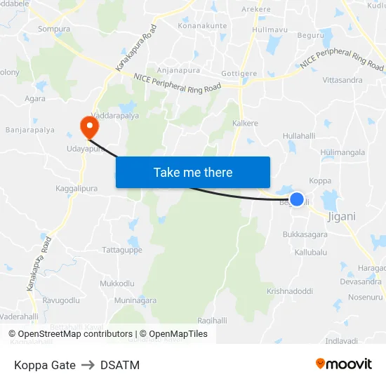 Koppa Gate to DSATM map