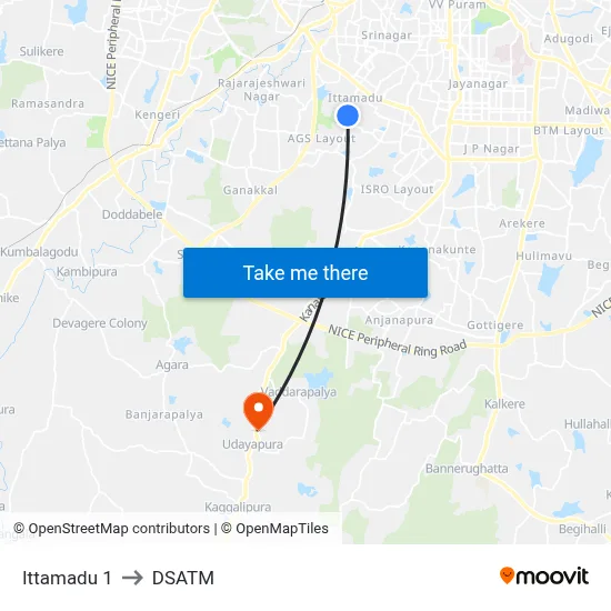 Ittamadu 1 to DSATM map