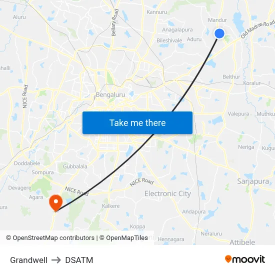 Grandwell to DSATM map