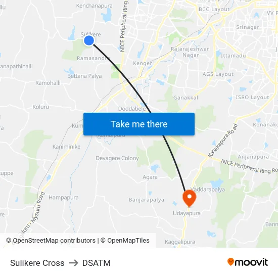 Sulikere Cross to DSATM map