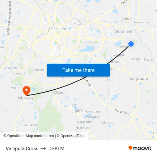 Valepura Cross to DSATM map