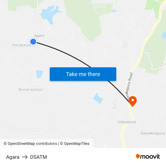Agara to DSATM map