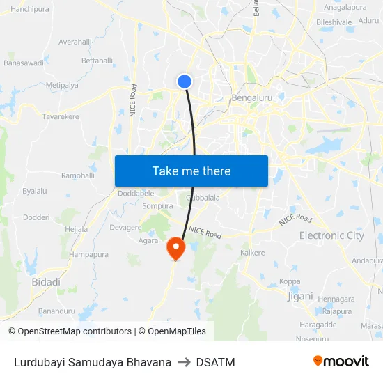 Lurdubayi Samudaya Bhavana to DSATM map