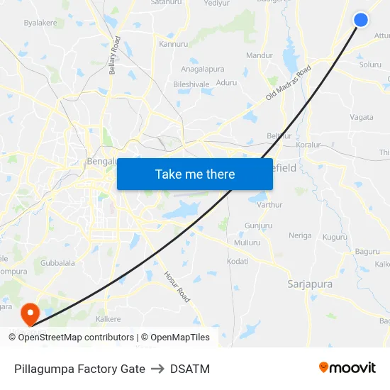 Pillagumpa Factory Gate to DSATM map
