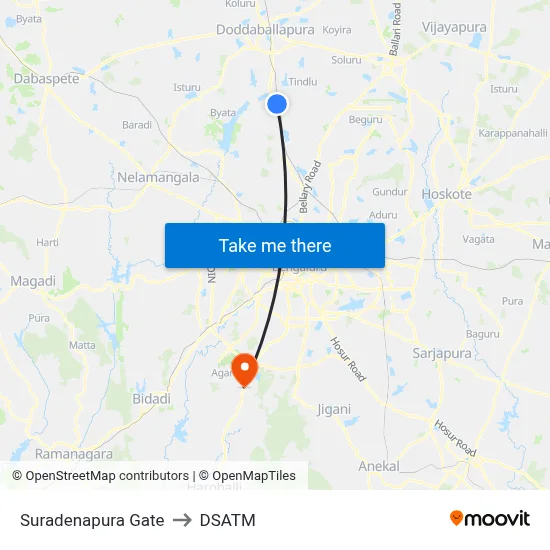 Suradenapura Gate to DSATM map
