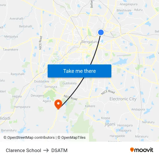 Clarence School to DSATM map