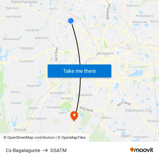 Cs-Bagalagunte to DSATM map