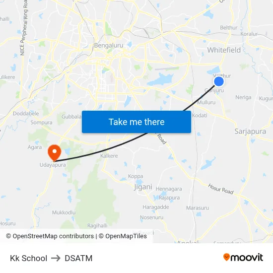 Kk School to DSATM map