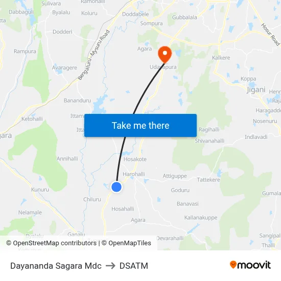 Dayananda Sagara Mdc to DSATM map