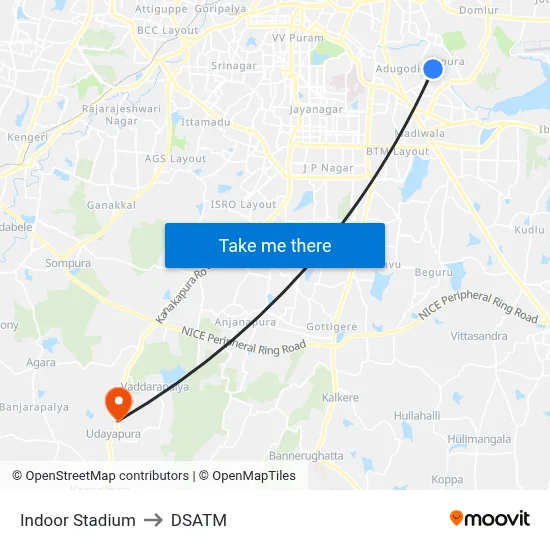 Indoor Stadium to DSATM map