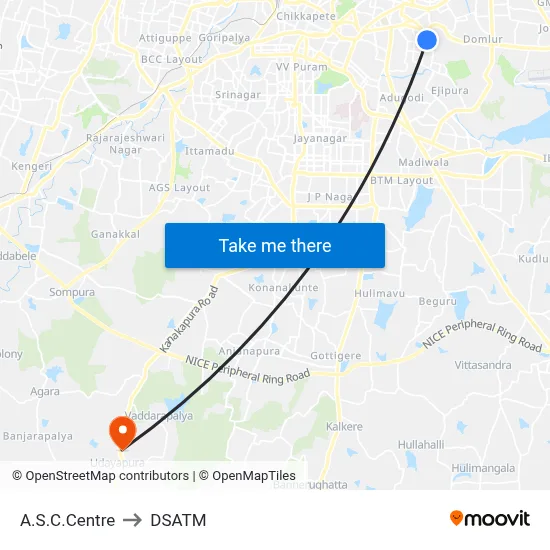 A.S.C.Centre to DSATM map