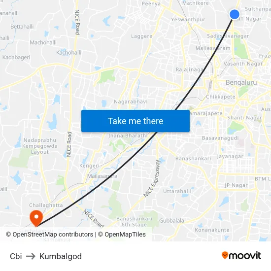 Cbi to Kumbalgod map